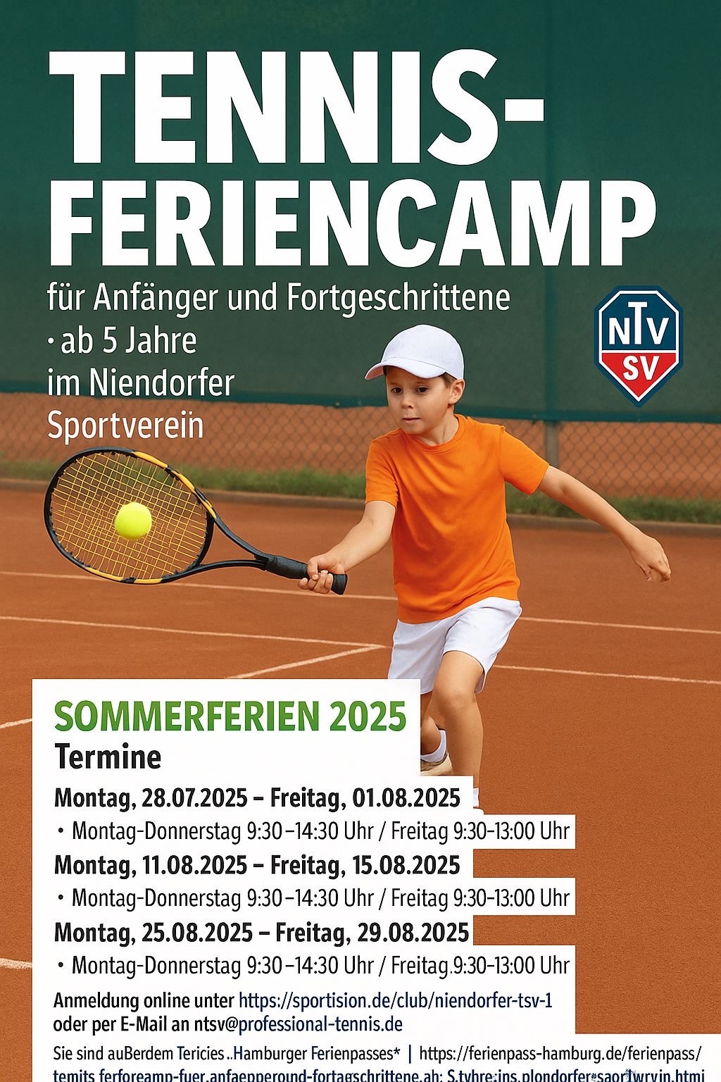 TENNIS-FERIENCAMP / SOMMERFERIEN 2025